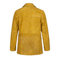 Double Breasted Leather Peacoat