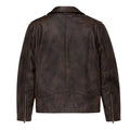 Moto Jacket with Slanted Chest Zipper