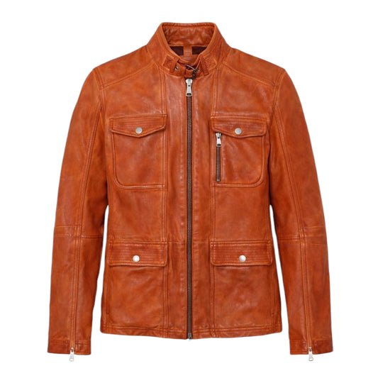 Heritage Lambskin Four Pockets Jean Jacket