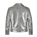 Biker Style Python Jacket
