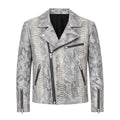 Biker Style Python Jacket