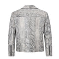 Biker Style Python Jacket
