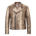 Biker Style Python Jacket