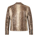 Biker Style Python Jacket