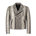 Biker Style Python Jacket