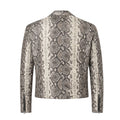 Biker Style Python Jacket