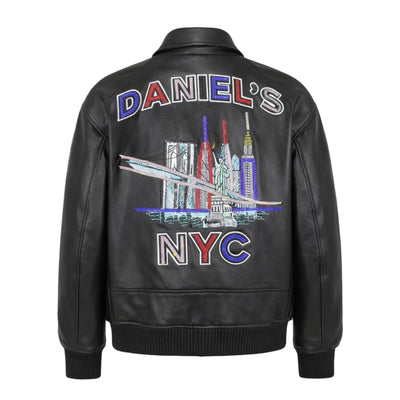 Skyline Leather Jacket Blinged Out