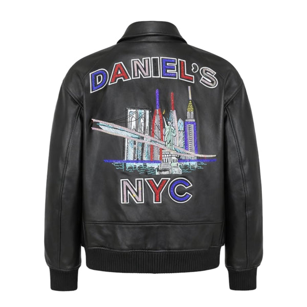 Skyline Leather Jacket Blinged Out