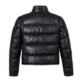 Leather Goose Bubble Jacket