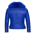 Women's Moto Jacket With Fox Collar