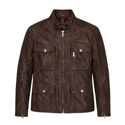 Heritage Lambskin Four Pockets Jean Jacket