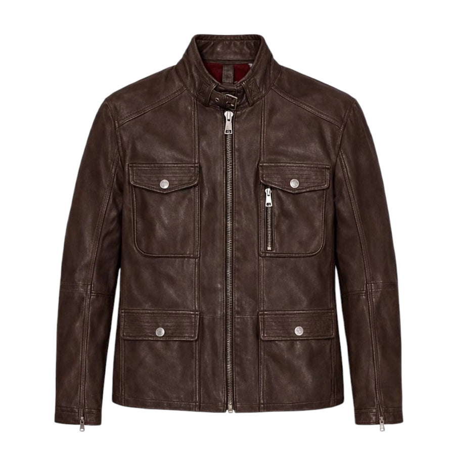 Heritage Lambskin Four Pockets Jean Jacket