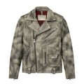 Moto Jacket with Slanted Chest Zipper