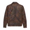 Moto Jacket with Slanted Chest Zipper