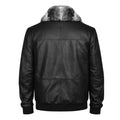 Leather Jacket With Chinchilla Collar