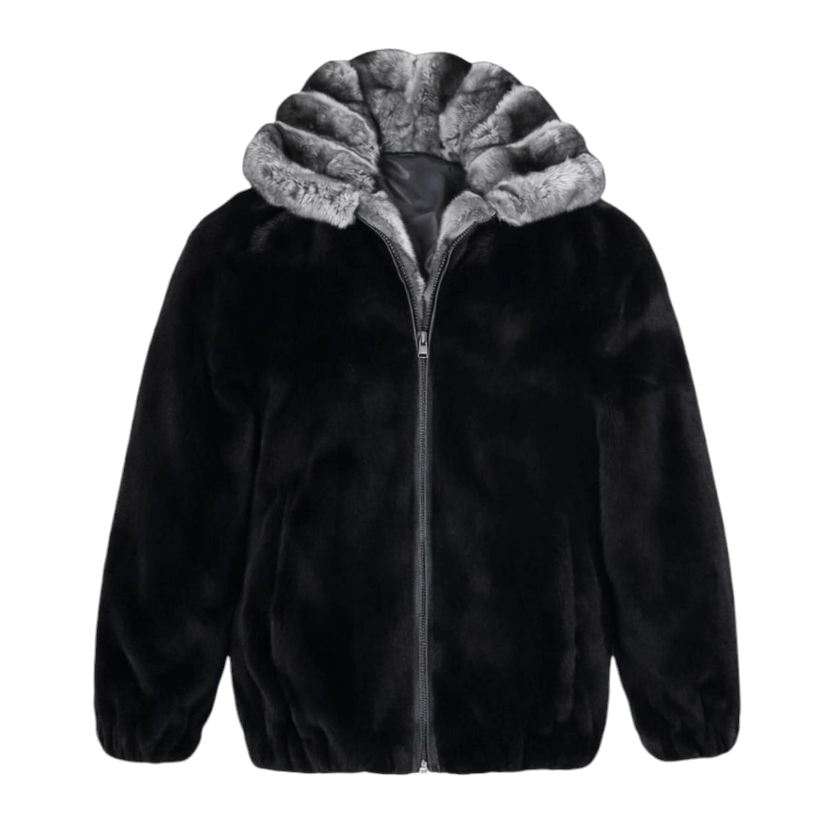 Anton belinskiy ナイロンジャケット　11747391 Mink Bomber with Chinchilla Collar – Daniel's Leather