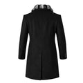 Wool Coat with Chinchilla Collar