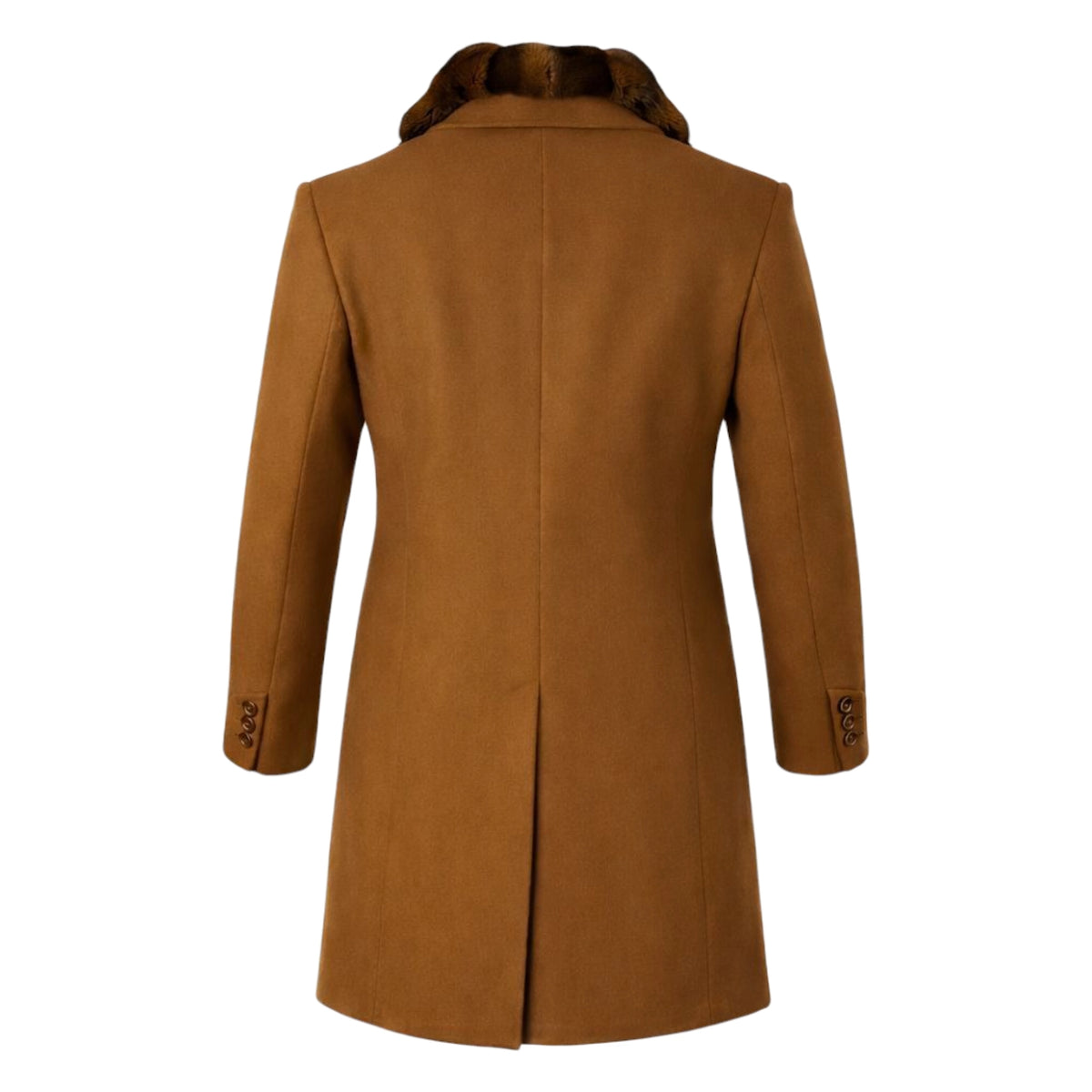 Wool Coat with Chinchilla Collar – Daniel's Leather