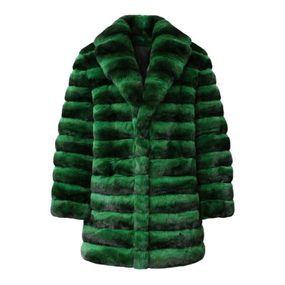 3/4 Chinchilla Coat with Full Collar