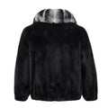 Mink Bomber with Chinchilla Collar
