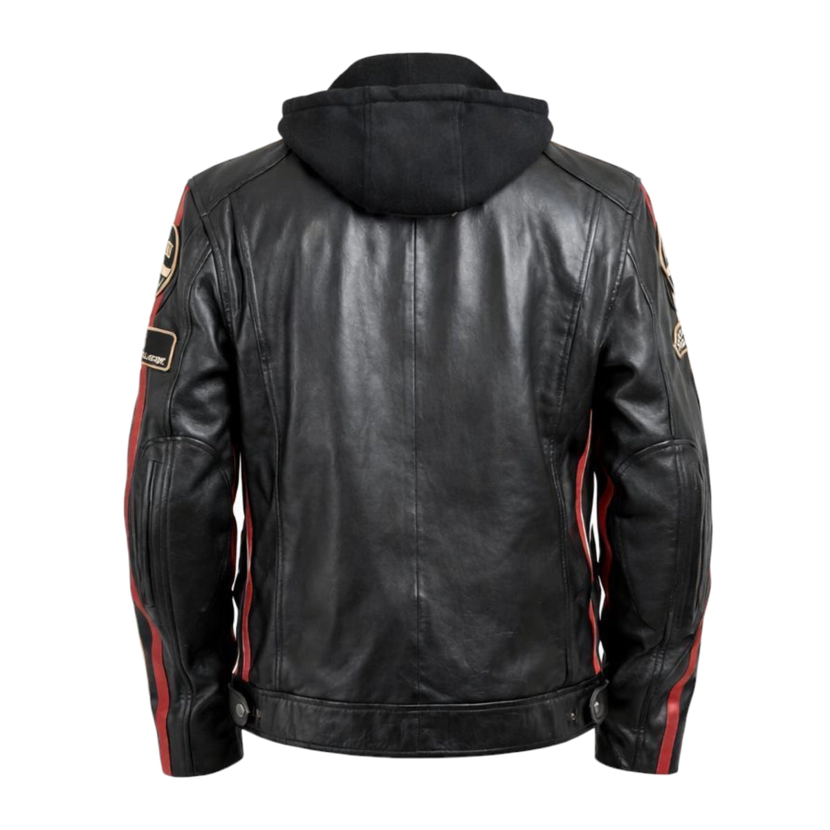 Hooded Racer Leather Jacket – Daniel's Leather