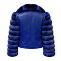 Chinchilla Coat with Leather and Collar