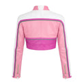 Cropped Leather Moto Jacket