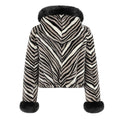 Simon Black and White Mink/Fox Combo