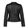 Basic Leather with Slanted Zippers