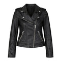 Basic Leather with Slanted Zippers