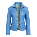 Modern Line Leather Jacket