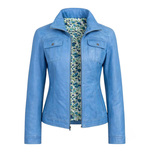 Modern Line Leather Jacket