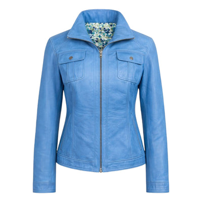 Modern Line Leather Jacket