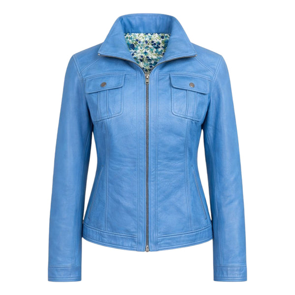 Modern Line Leather Jacket
