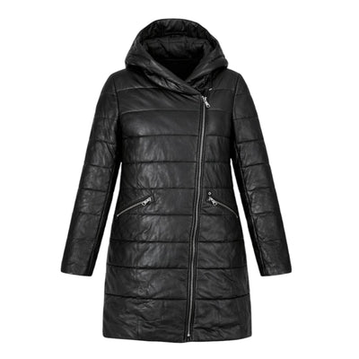 Leather Bubble Jacket