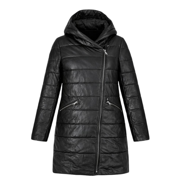 Leather Bubble Jacket