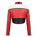 Cropped Leather Moto Jacket