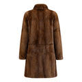 Structured Mink Overcoat