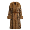 Mink Three Quarter Coat with Fox Trim