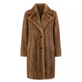 Mink Single Breasted Classic Trench Coat