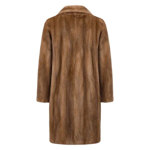 Mink Single Breasted Classic Trench Coat