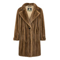 Brown Mink Trench Coat