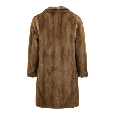 Brown Mink Trench Coat