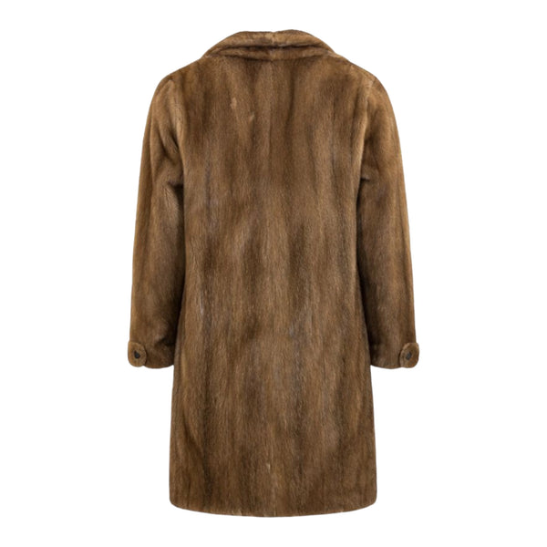 Brown Mink Trench Coat