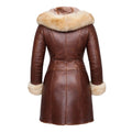 3/4 Brown Shearling with Fox Fur