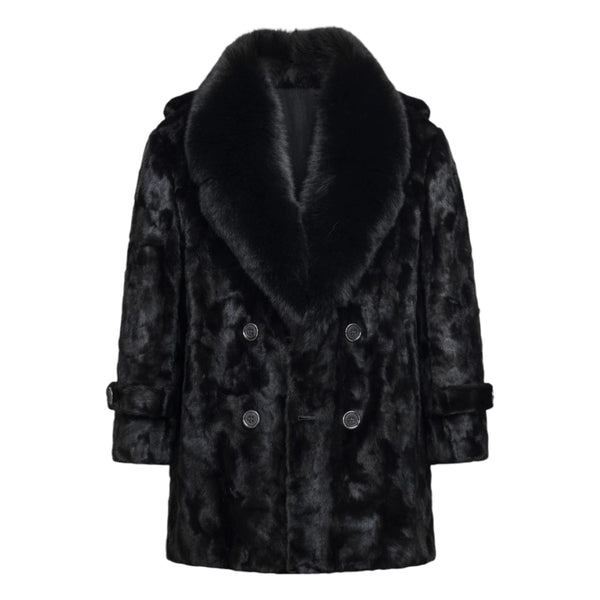 Section Mink Tuxedo with Fox Collar