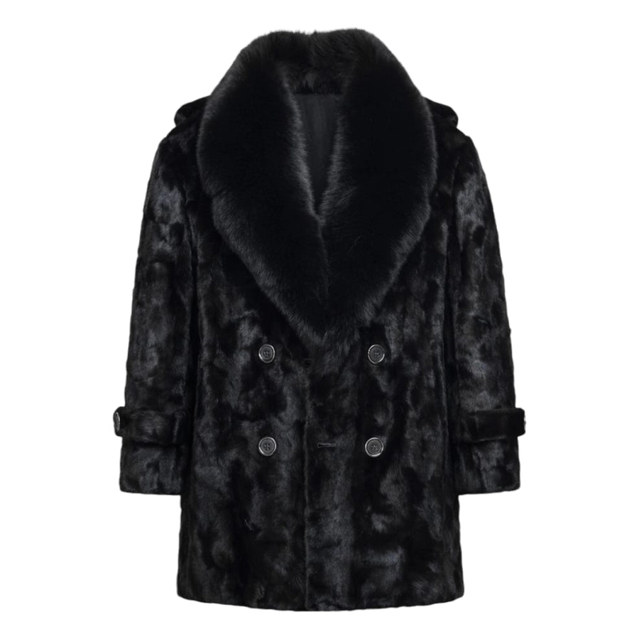 Section Mink Tuxedo with Fox Collar