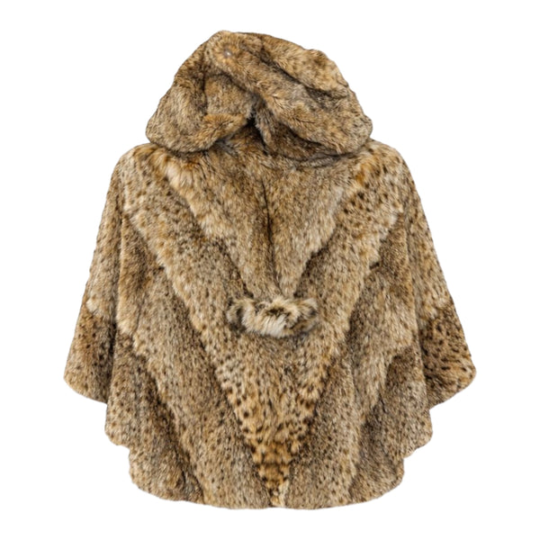 Cat Lynx Cape Designed Jacket With Hood
