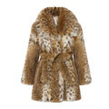 Lynx Trench Coat with Collar