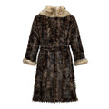 Long Trench Coat with Section Mink and Lynx Trimming